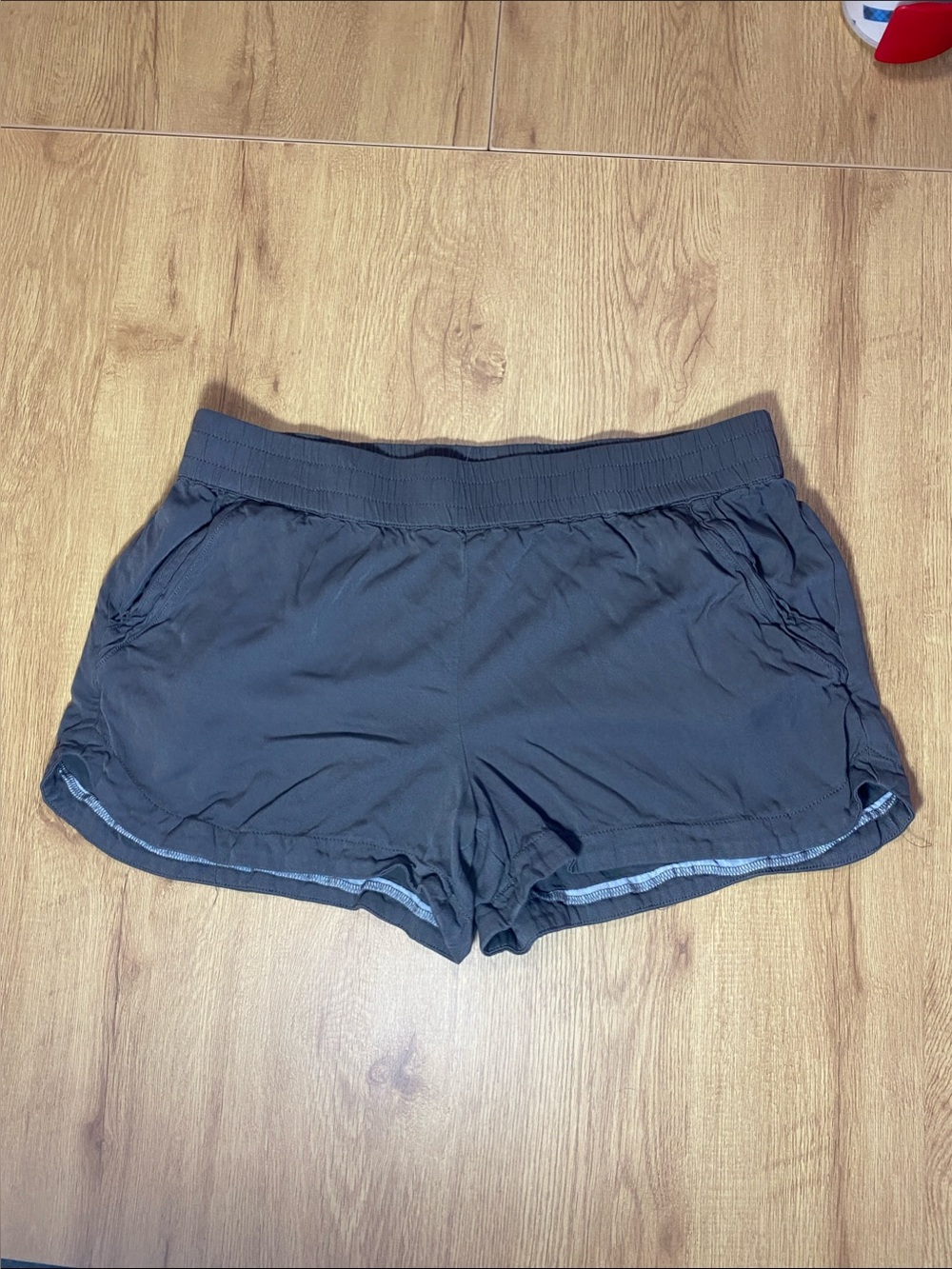 Maurices Grey Green Shorts with Elastic Waistband